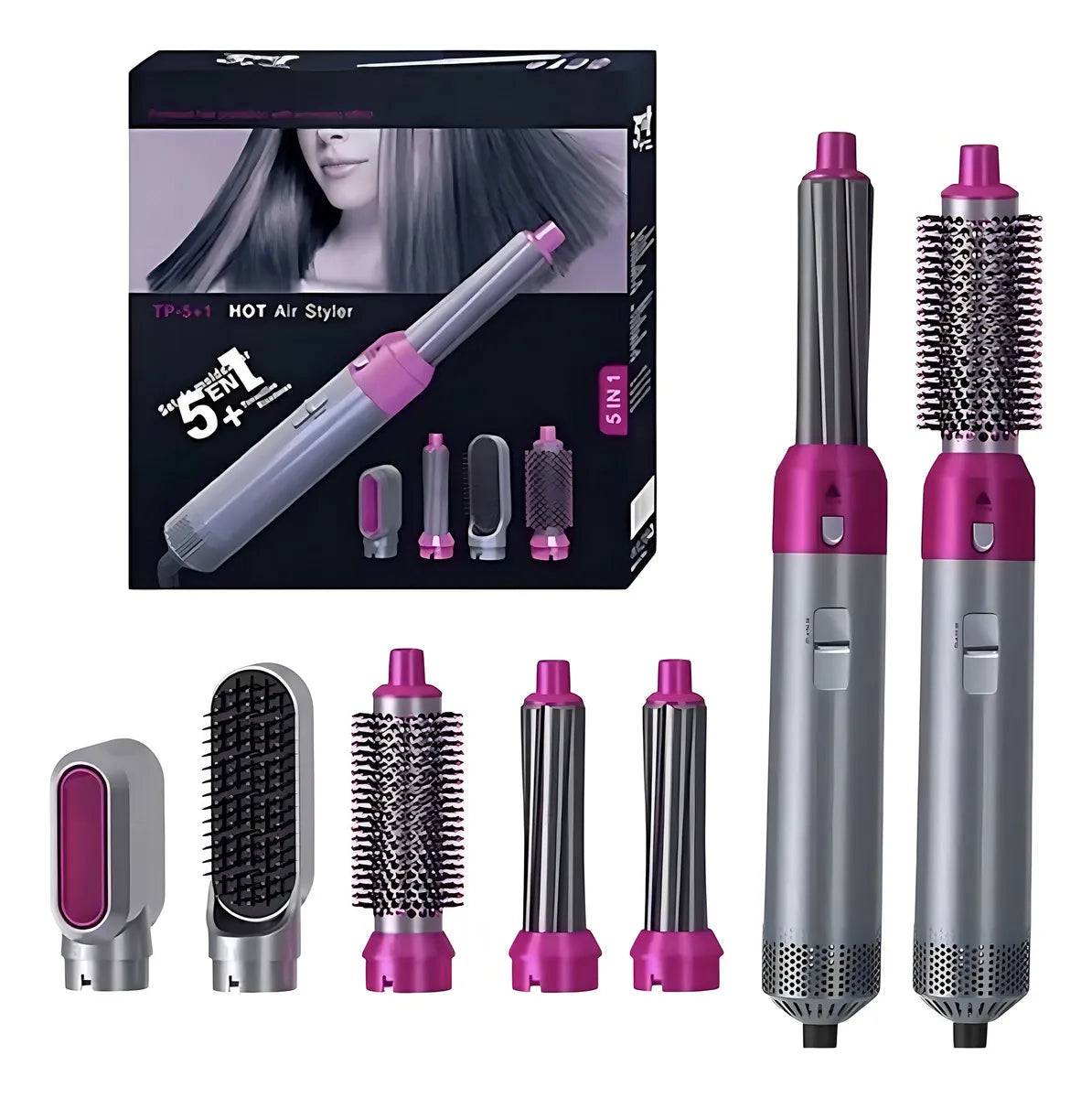 Secador ondulador cepillo hot air styler 5 en 1
