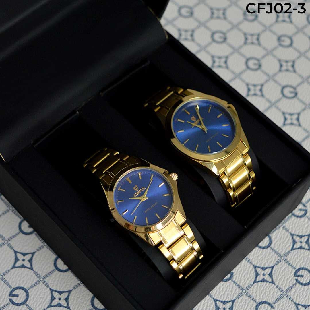 Pareja de relojes metálica Joefox 5 muchi