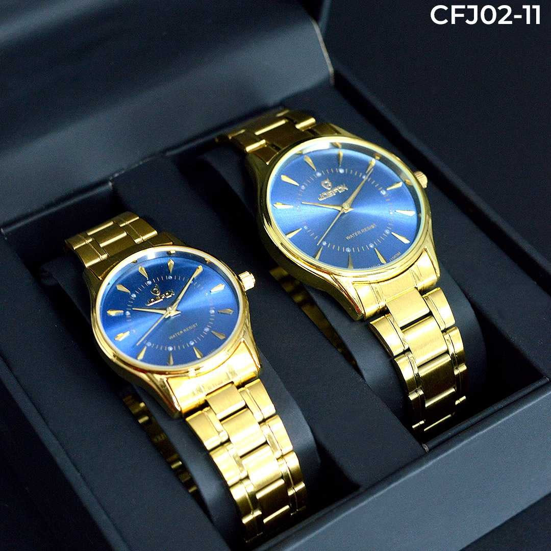 Pareja de relojes metálica Joefox 4 muchi