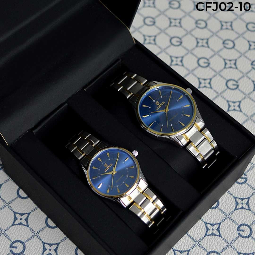 Pareja de relojes metálica Joefox 1 muchi