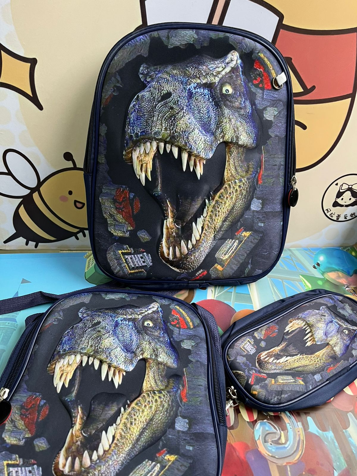 Trío de morral 3D Personajes