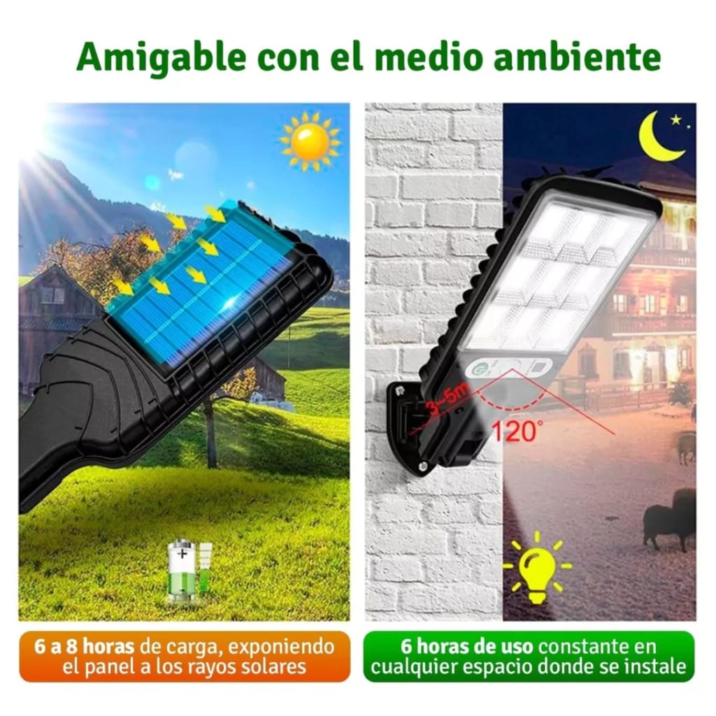 Lampara Panel Solar Exteriores Led JX-616E