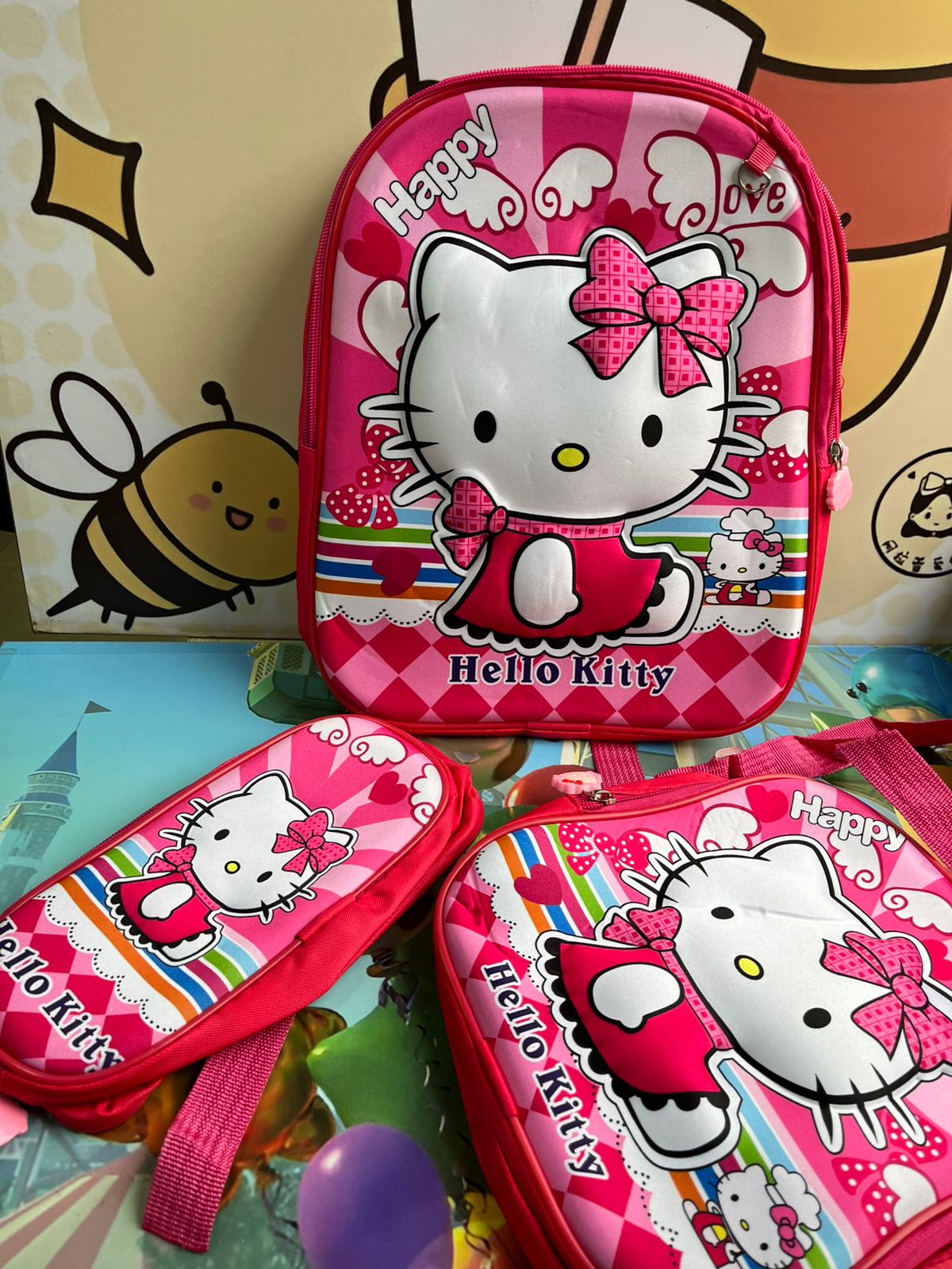 Trío de morral 3D Personajes