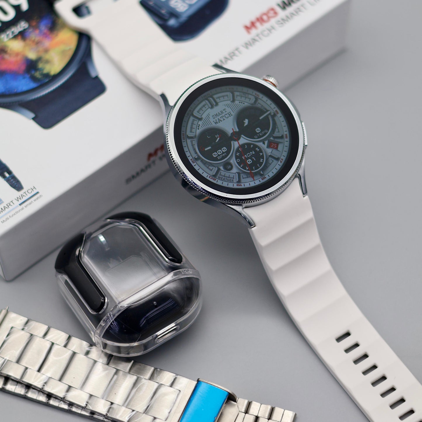 Smartwatch M103 Máster Whatch + Audífonos 2 muchi