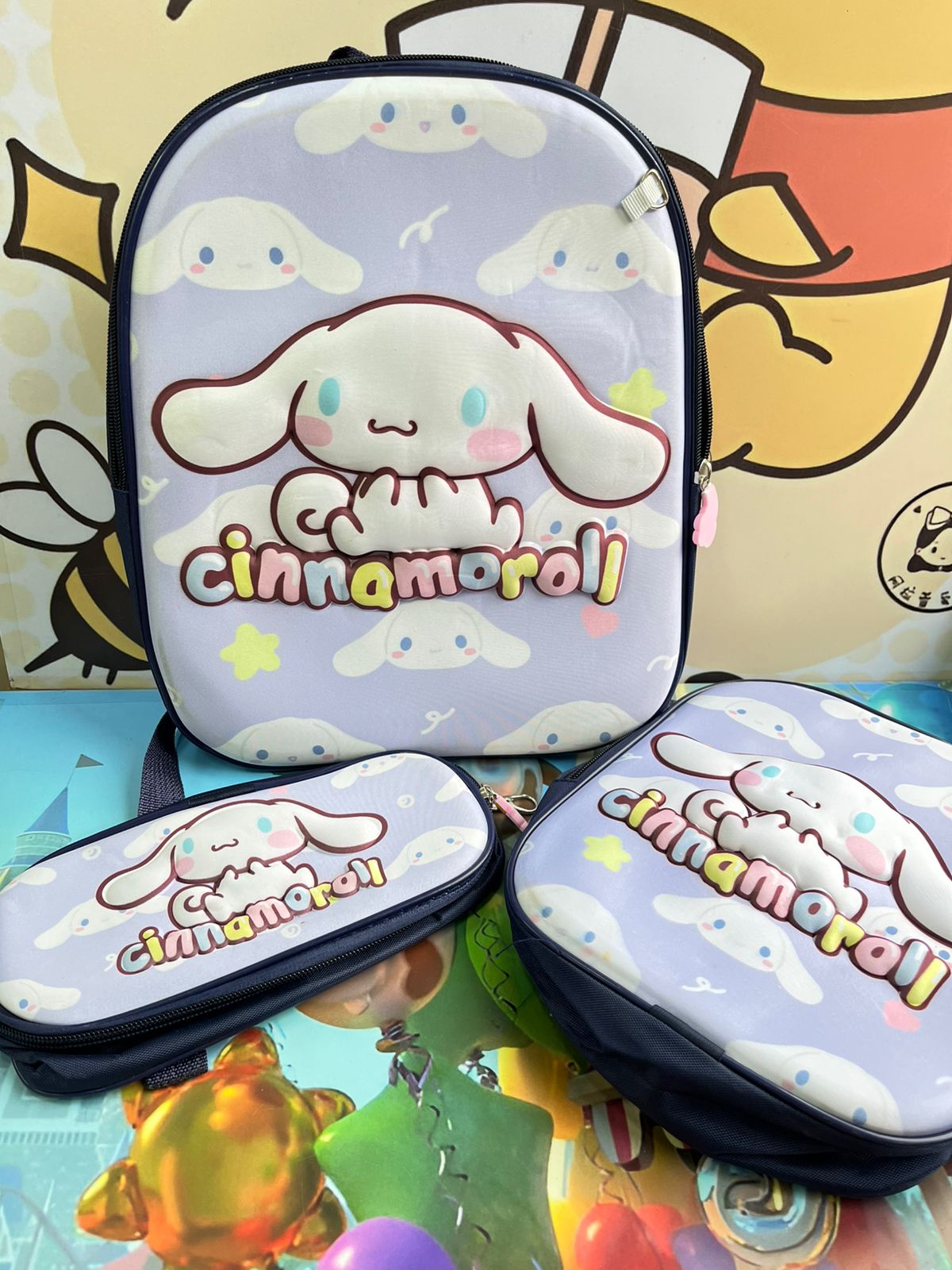 Trío de morral 3D Personajes