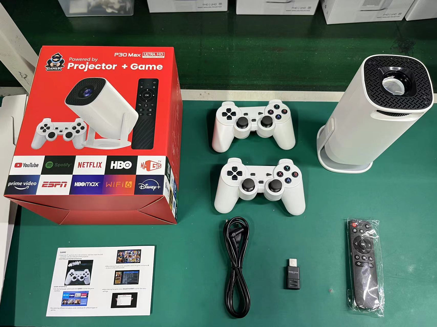 Proyector de Juegos P30 Max Ultra HD