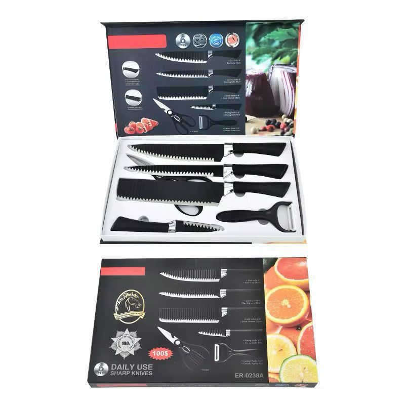 Set de Cuchillos Negro