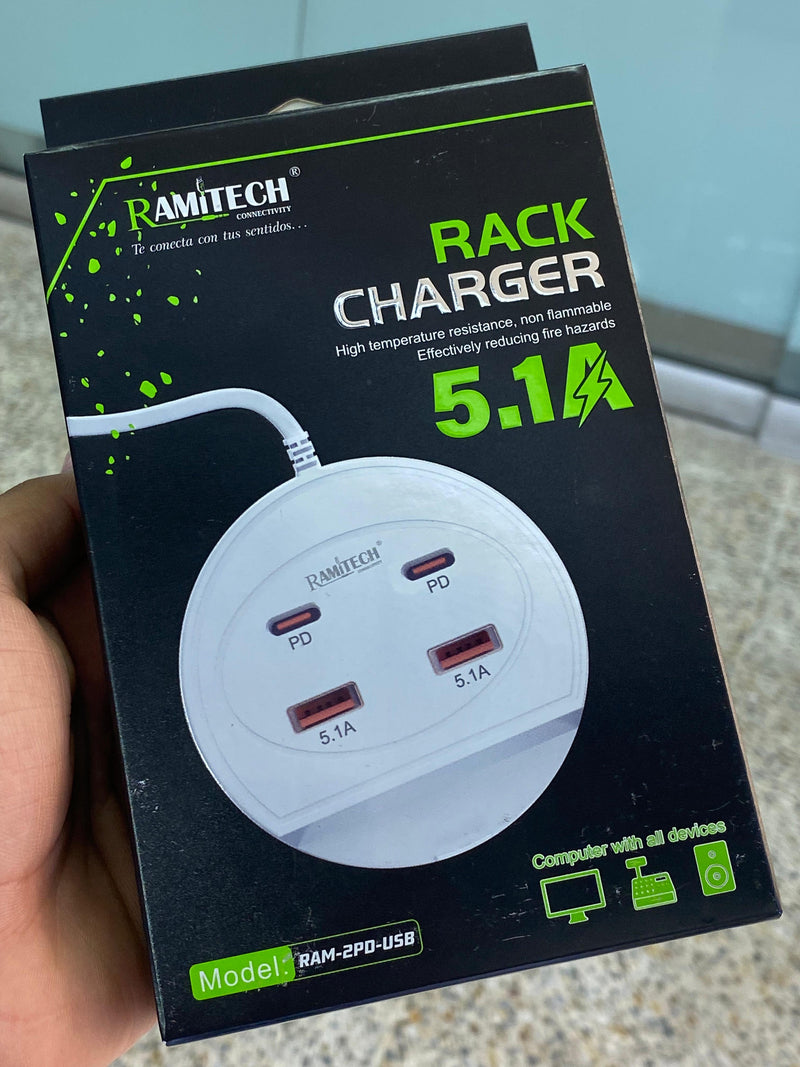 Cargador Múltiple  Rack Charger Ram 2pd Usb muchi