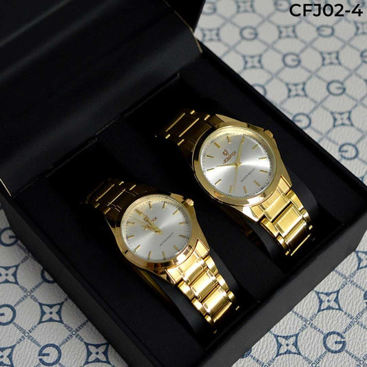 Pareja de relojes metálica Joefox muchi