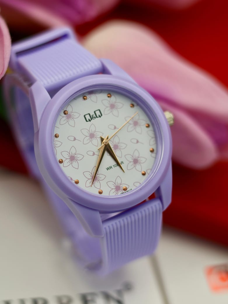 Reloj Q&Q dama goma original