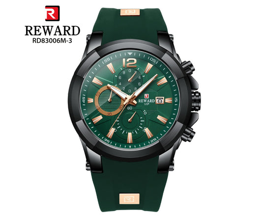 Reloj Reward Deportivo Cronógrafo hombre verde muchi