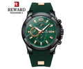 Reloj Reward Deportivo Cronógrafo hombre verde muchi