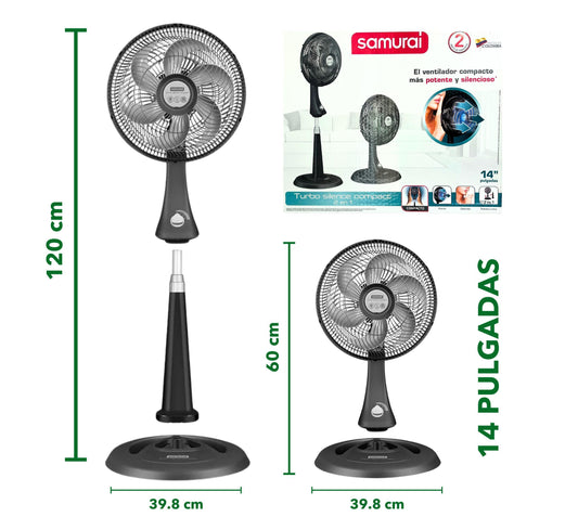 Ventilador Samurái 2 en 1 14 pulgadas