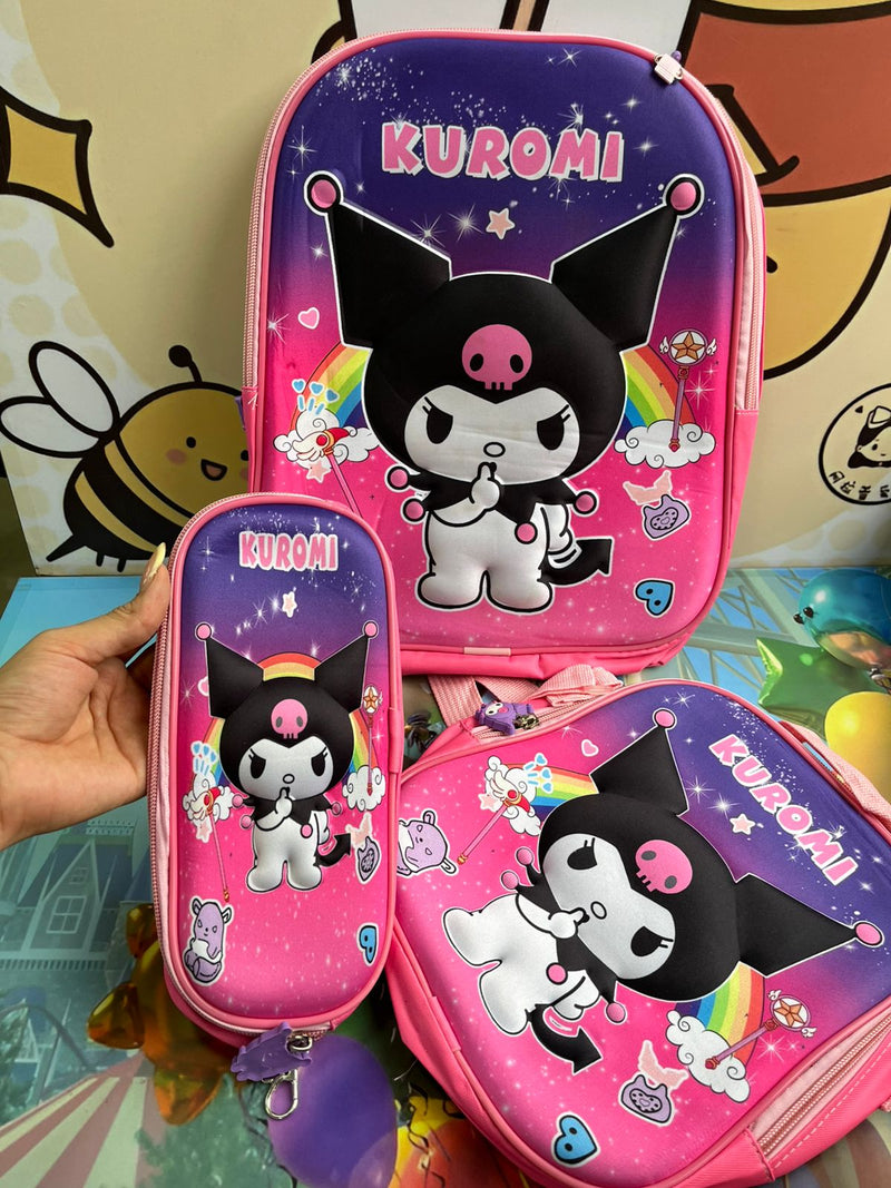Trío de morral 3D Personajes