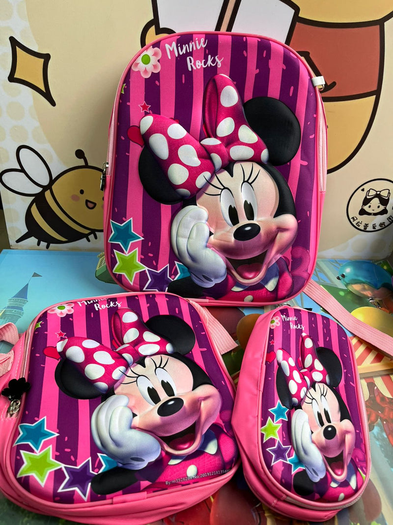 Trío de morral 3D Personajes