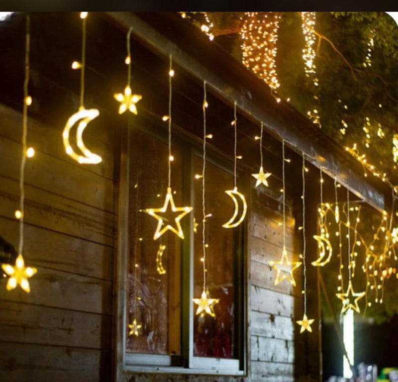 Cortina de lunas y estrellas muchi