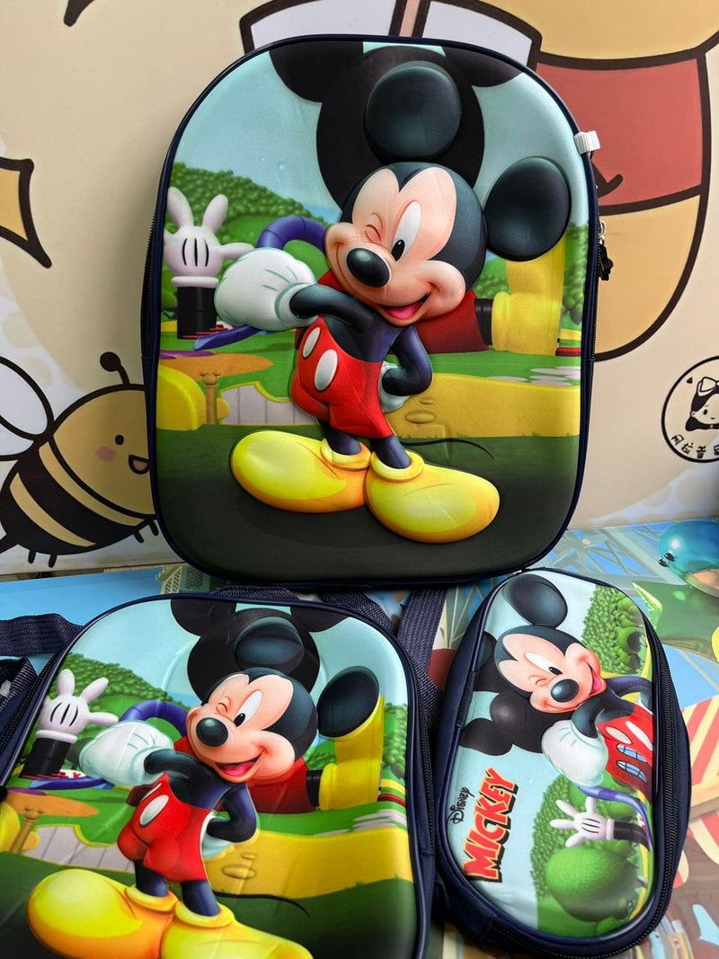 Trío de morral 3D Personajes