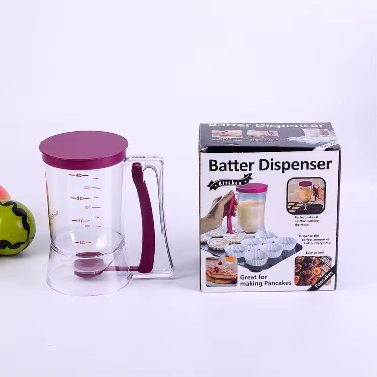 Dispensador de mezcla, repostería fácil y sin desorden