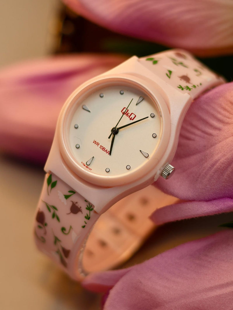 Reloj Q&Q - Producto Original beige-verde-cafe muchi