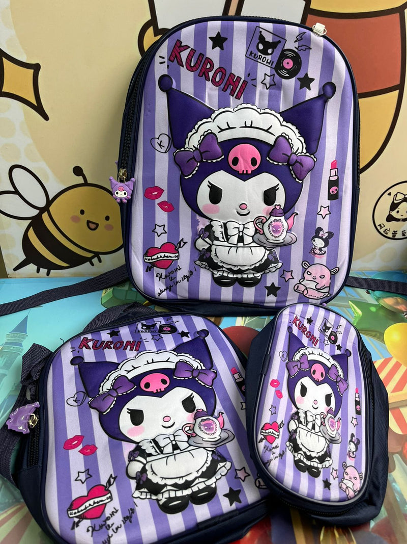 Trío de morral 3D Personajes