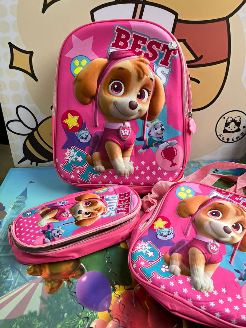 Trío de morral 3D Personajes