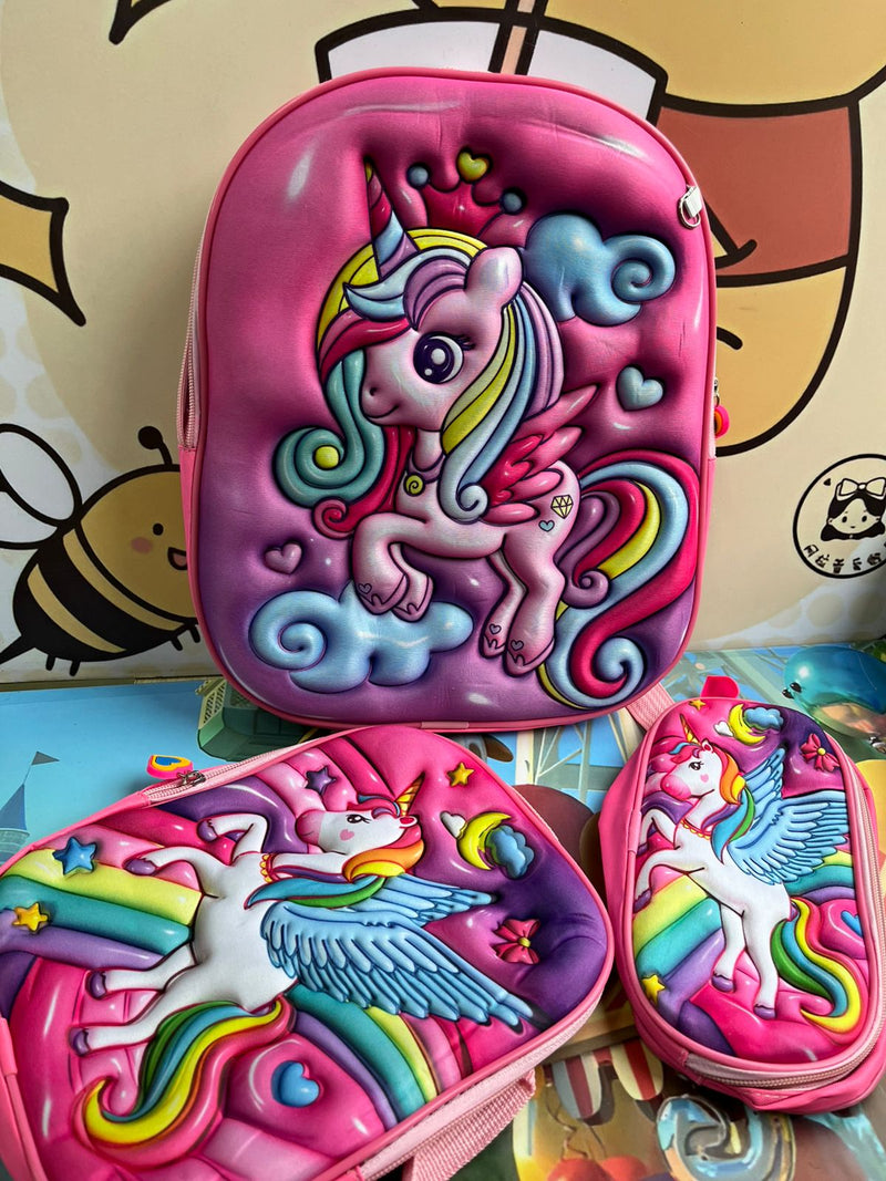 Trío de morral 3D Personajes
