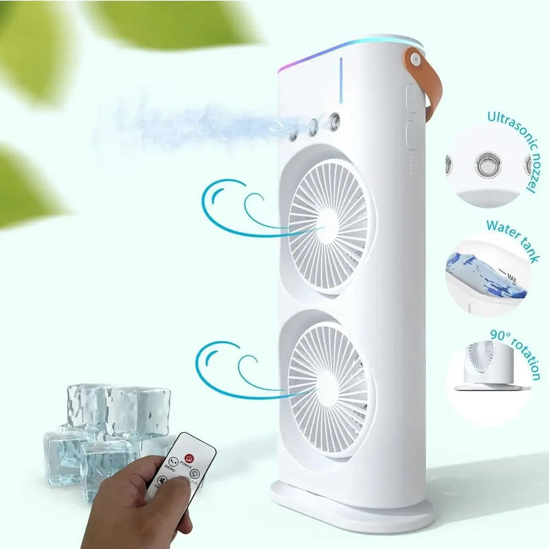 ventilador con humidificador muchi